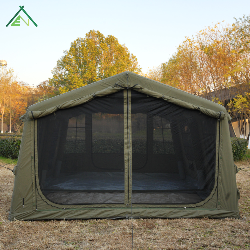 17.28 Army Green Inflatable Air Tent 3.6 x 4.8 m