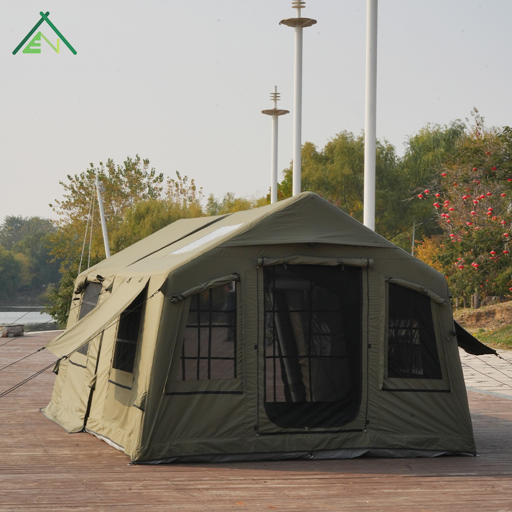 LITAIANTOUR AT-8+8-51L Modular Inflatable Tent with TPU Door Extension