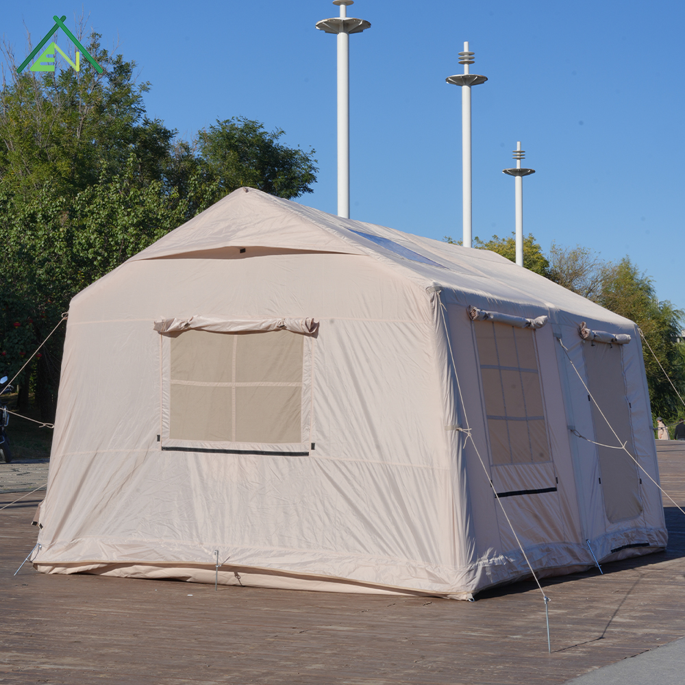 AT-12X-60 Inflatable Tent with Pole-Supported Awning 3 x 4 m